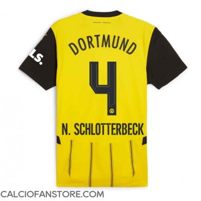 Maglia Calcio Borussia Dortmund Nico Schlotterbeck #4 Prima Divisa 2024-25 Manica Corta Maglia Calcio Borussia Dortmund Nico Schlotterbeck #4 Prima Divisa 2024-25 Manica Corta